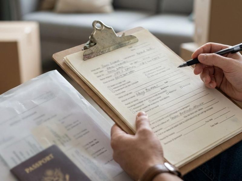 international flytning told