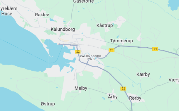 Kort over Kalundborg