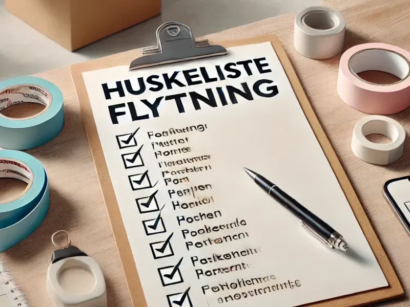 Huskeliste Flytning